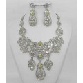 511127-101 Clear Necklace Set in Silver