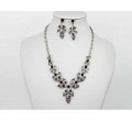 511160 Purple Necklace in Silver