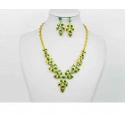 511160 Blue Zir. Necklace in Gold