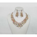511239-201AB Crystal Necklace Set