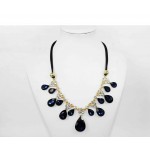 511255-215 Royal Blue Necklace in Gold