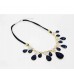 511255-215 Royal Blue Necklace in Gold