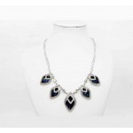 511257-117 Navy Crystal Necklace