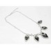 511257-129  Charcoal Necklace in Silver