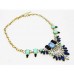 511262-119  Mutli Blue Necklace in Gold