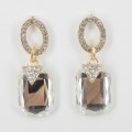 512366 Clear Crystal Earring in Gold