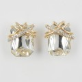 512370-201 Clear Crystal Earring  in Gold