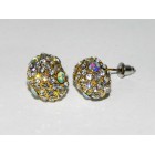 512263-201ab CRYSTAL EARRING IN GOLD