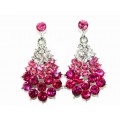 512300-109 Rose Pink Earring in Silver