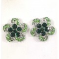 512326 Emerald Earring in Silver