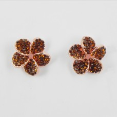 512334 Brown in Rose Gold Earring