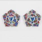 512338 Multi in Silver Earring