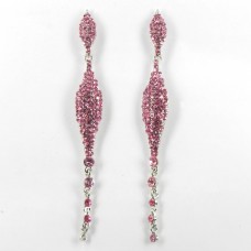 512344 Pink in Silver Earring