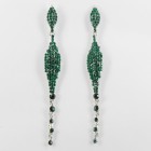 512344 Emerald in Silver Earring