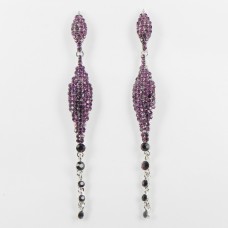 512344 Amethyst in Silver Earring