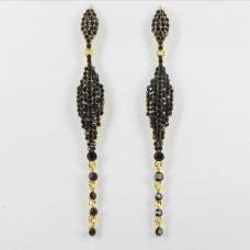 512344 Black in Gold Earring