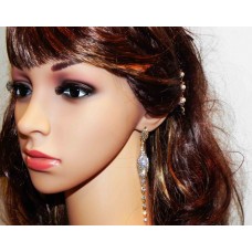  512344 Clear in Gold Earring