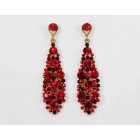 512361-207  Red in Gold Earring