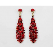 512361-207  Red in Gold Earring