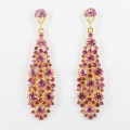 512361-209  Pink in Gold Earring