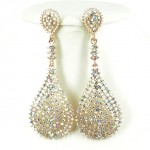 512382-201AB Clear AB Crystal Earring in Gold