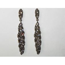 512384-101 Clear Crystal Earring in Silver
