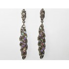 512384-101AB Clear Crystal Earring in Silver