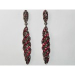 512384-109 Pink Crystal Earring in Silver