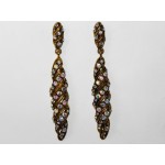 512384-201AB  Clear Crystal Earring in Gold