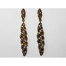 512384-201AB  Clear Crystal Earring in Gold