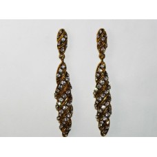 512384-201 Clear Crystal Earring in Gold
