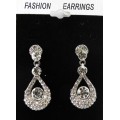 512399-101 Clear Crystal Earring in Silver