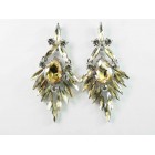 512429-108  Topaz Crystal Earring in Silver