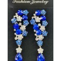512434-115 Royal Blue Earring in Silver
