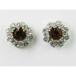 512505-108 Topaz  Crystal  Earring in Silver