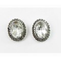 512509-101 Clear Crystal Earring in Silver