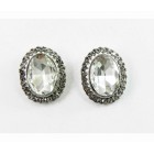 512509-101 Clear Crystal Earring in Silver