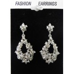 512512-101  Crystal Earring in Silver