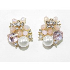 512526-109 Rose Pink Crystal Earring