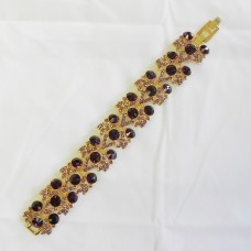 513027 purple in gold  bracelet