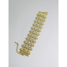513075 clear in gold bracelet