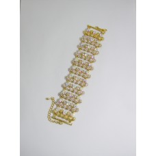 513075 clear in gold  bracelet
