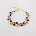 513090-205 Purple in Gold Cystal Bracelet