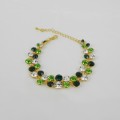 513090-206 Green in Gold Cystal Bracelet