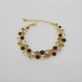 513090-208 Topaz in Gold Crystal Bracelet