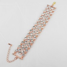 513093 Clear in Rose Gold Crystal Bracelet