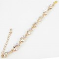 513094-201AB Clear Crystal Bracelet in Gold 