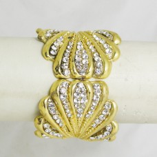 514150 clear in gold bangle