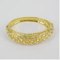 514157 clear  in gold bangle