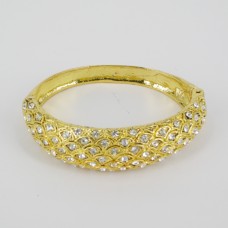 514157 clear  in gold bangle
